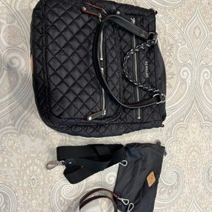 MZ Wallace Black Crosby Magazine Tote